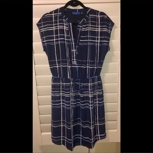 Apt. 9 Blue Sleeveless Stripped Dress